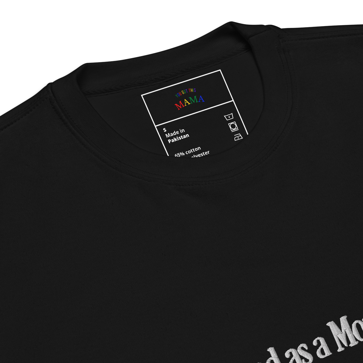 Tired as A Mother Crew (Black)