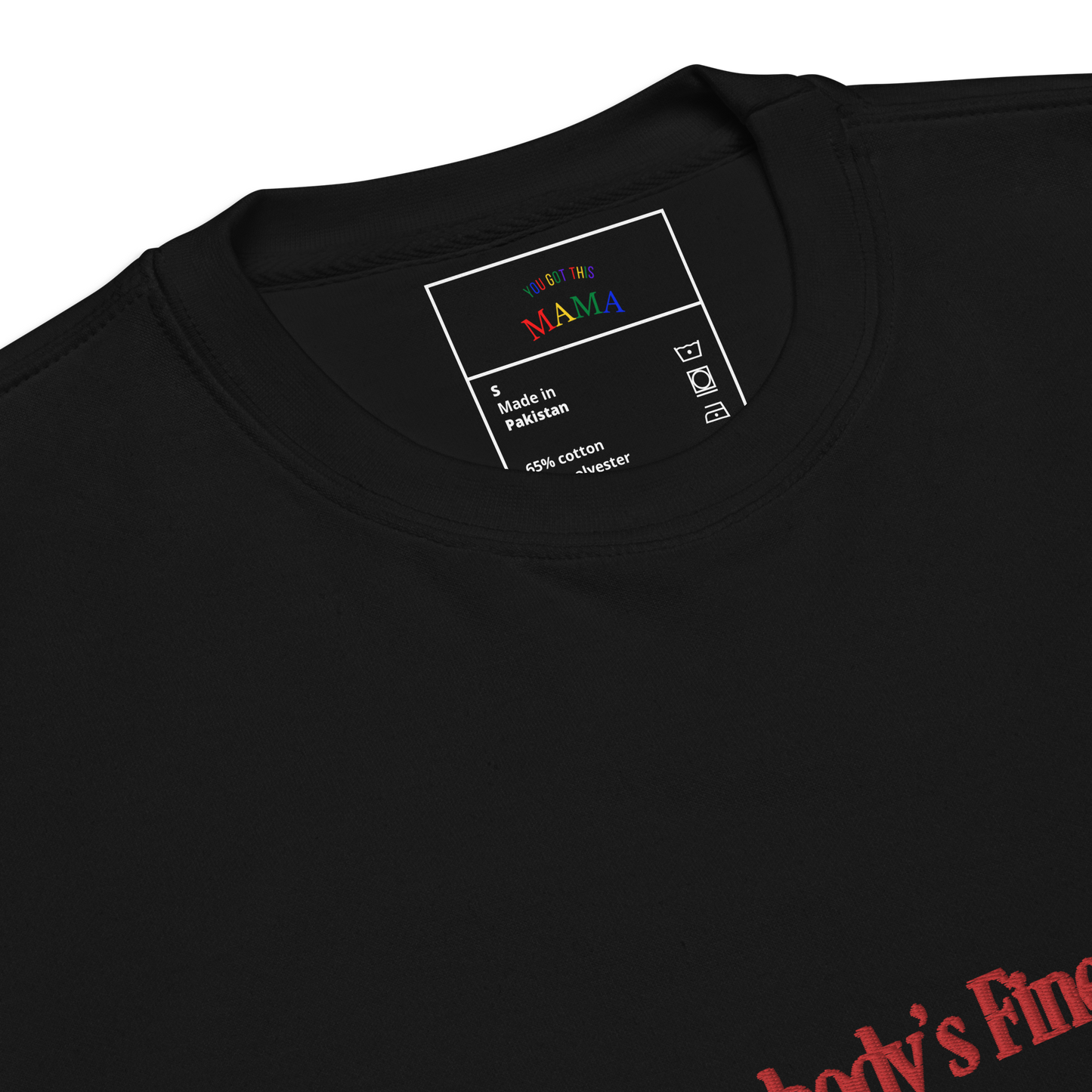 Somebody's Fine Mama Crew (Black)